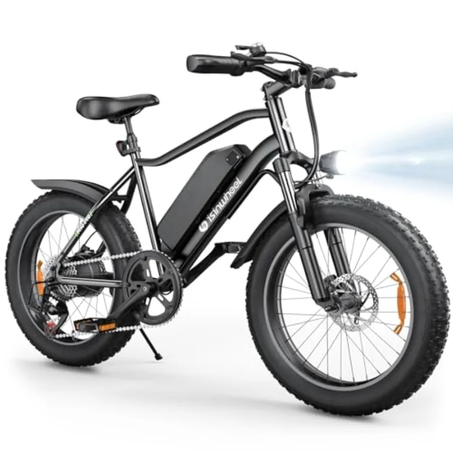 

Adult electric mountain bike with dual crown fork aluminum alloy frame matte black finish 1000W peak motor for 20/28mph speed 1