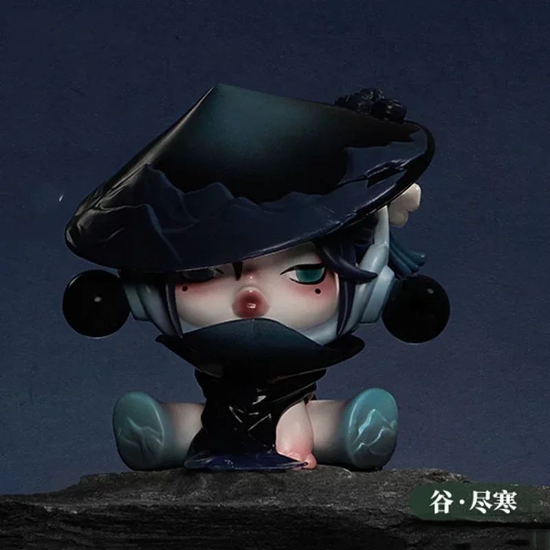 البوب مارت حقيقية صندوق أعمى Skullpanda الحبر زهر البرقوق سلسلة صندوق غامض تخمين حقيبة اللعب دمية لطيف أنيمي الشكل الحلي #5