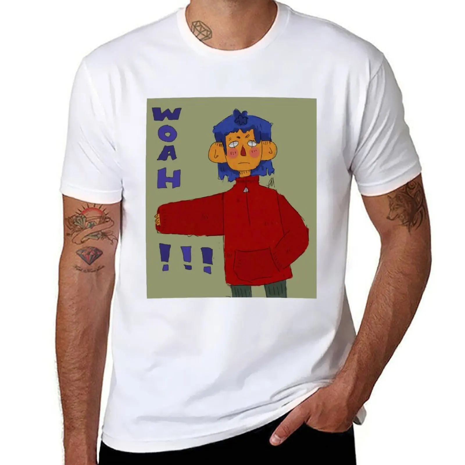 

woah!!! shirt t 100% cotton cotton shirt t T-Shirt men man