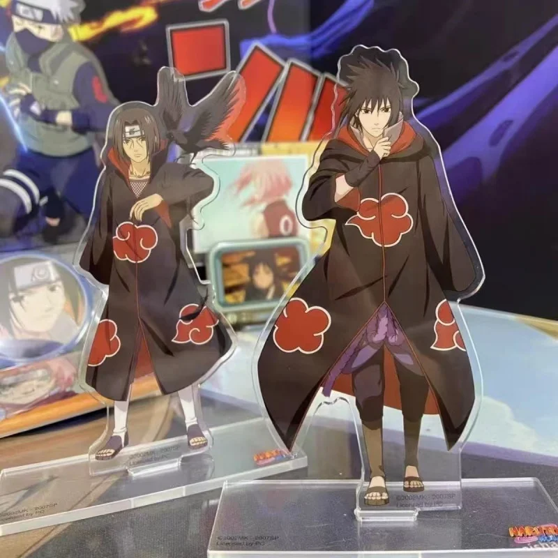 Op voorraad Echte Japanse Anime Naruto Anime Xiao-serie Acryl Staande Kaart Sasuke Itachi Verjaardag Verrassingsgeschenken Speelgoed
