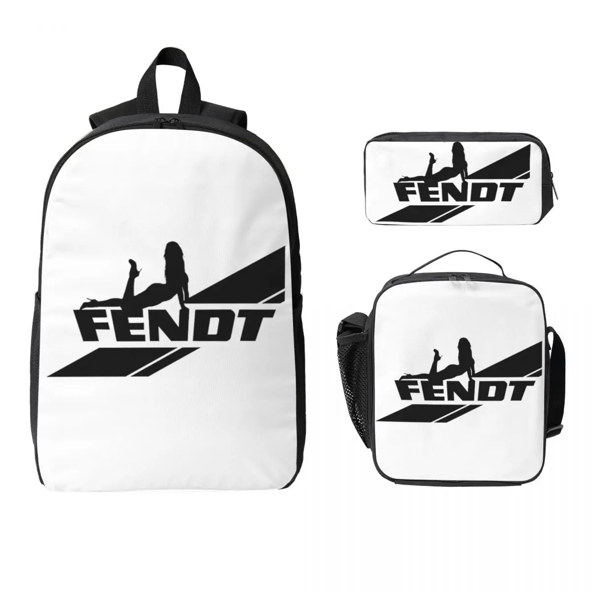 

Рюкзак Fendt Caravan, студенческая сумка для книг для мальчиков и девочек, школьная сумка, компьютерные сумки на плечо, 3 шт., изолированная сумка для обеда, пенал