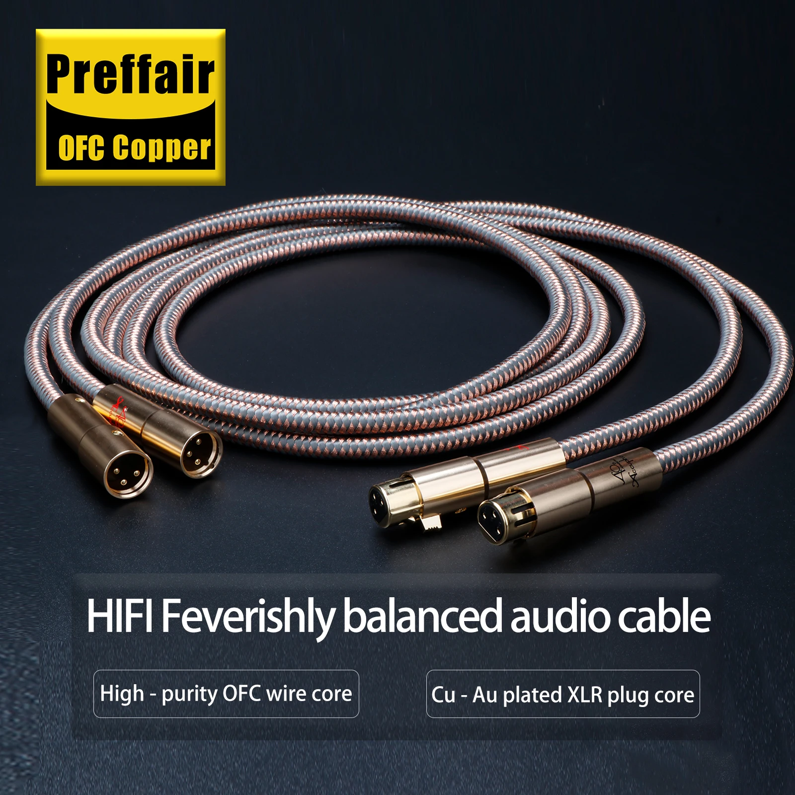 

Пара Accuphase 40-й кабель XLR OCC XLR между мужчинами и женщинами, бескислородный медный кабель высокой чистоты X434