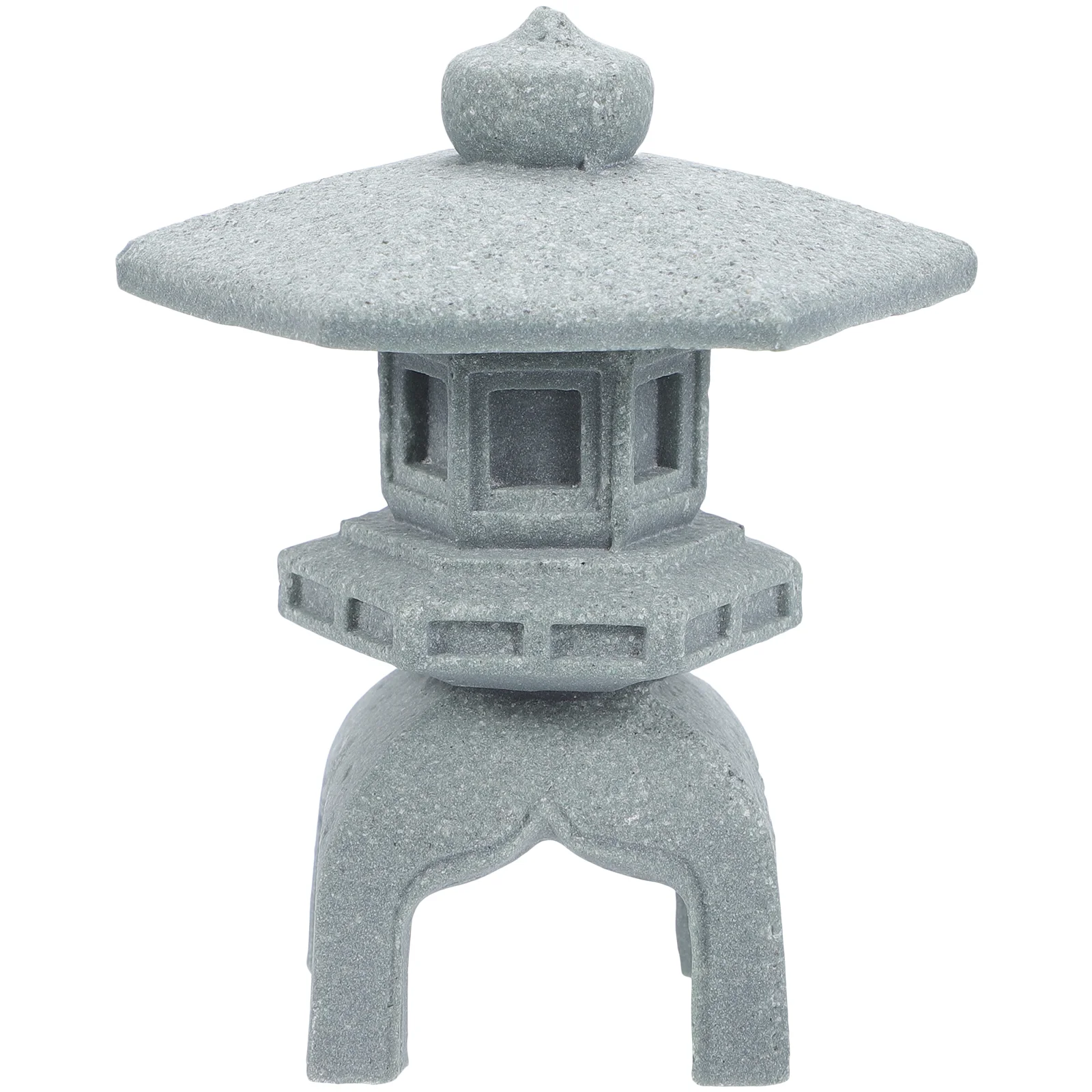 

Micro Landscape Stone Lamp Decoration Tiny Pagoda Decorations Simulation Model Tabletop Ornament Statue Pavilion