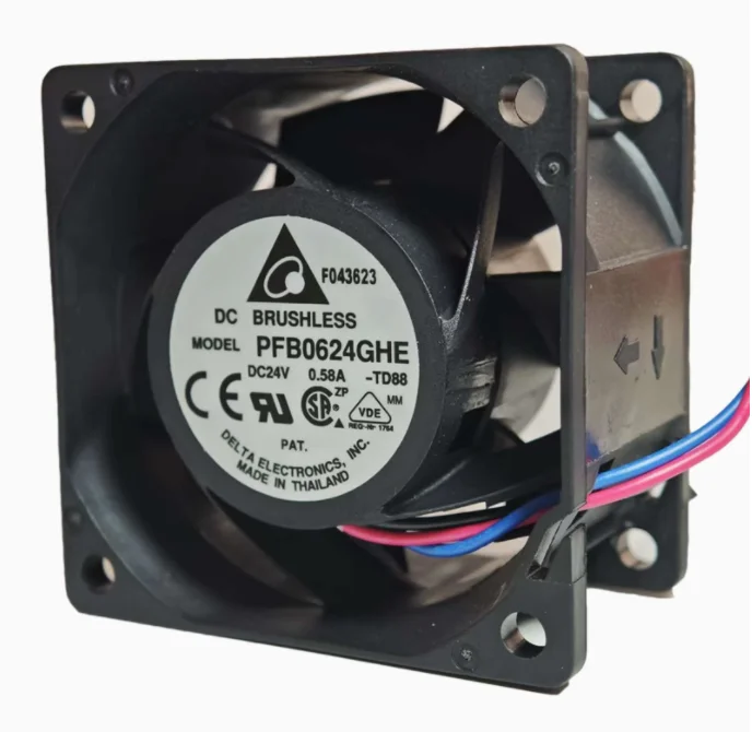 Delta Electronics PFB0624GHE T8ZC DC 24V 0.58A 60x60x38mm 서버 냉각 팬