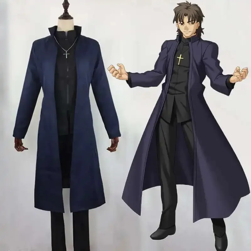 

Аниме Fate Stay Night костюмы Kotomine Kirei Хэллоуин Карнавальная вечеринка игра FGO Косплей Костюм