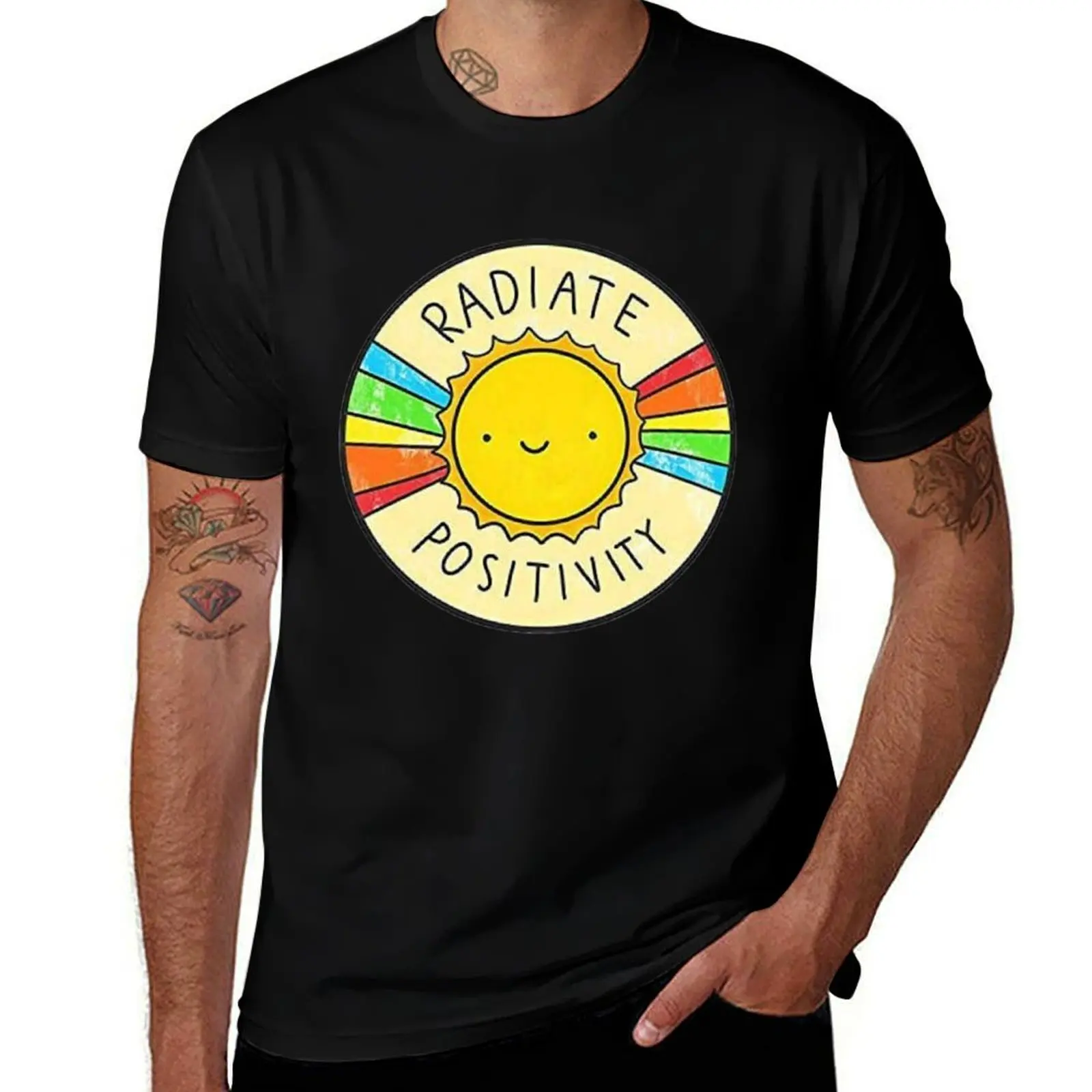 new Radiate Positivity T-Shirt blanks custom shirt t shirts men