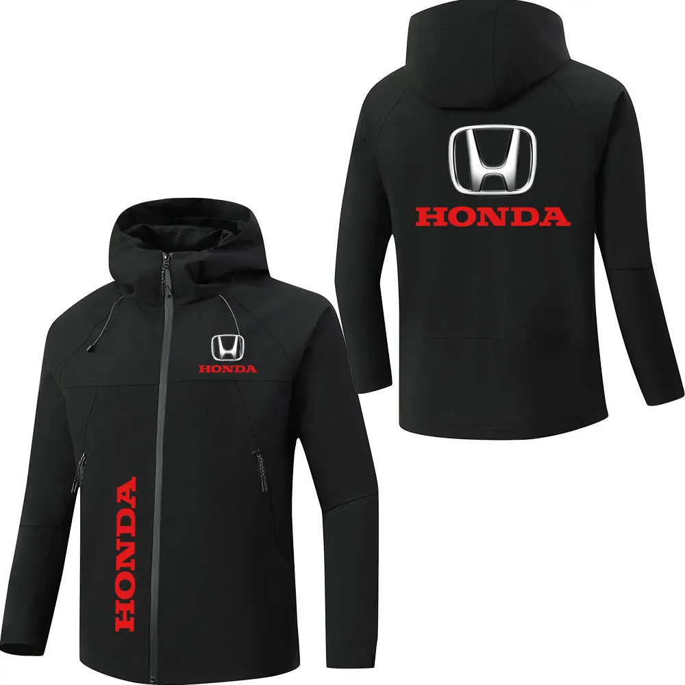 Осенне-зимняя одежда для гонок Honda с принтом для мужчин и женщин, спортивные куртки на открытом воздухе, водонепроницаемая пуховая ветрозащитная одежда для альпинизма