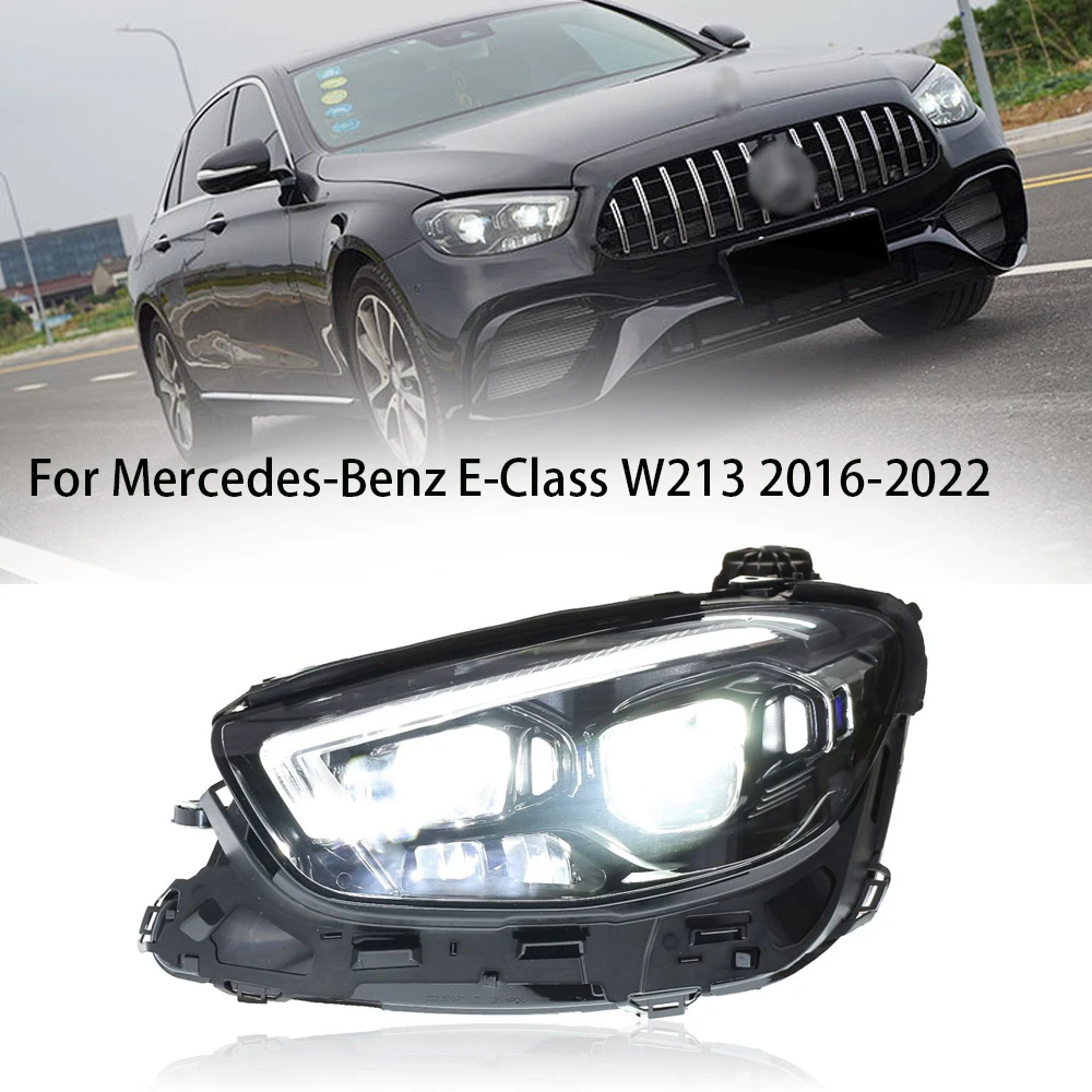 

Car LED Lights For Mercedes-Benz E Class W213 2016-2023 Headlights Blue Start LED DRL Signal Light Dual LED Lens Auto Head Lamps