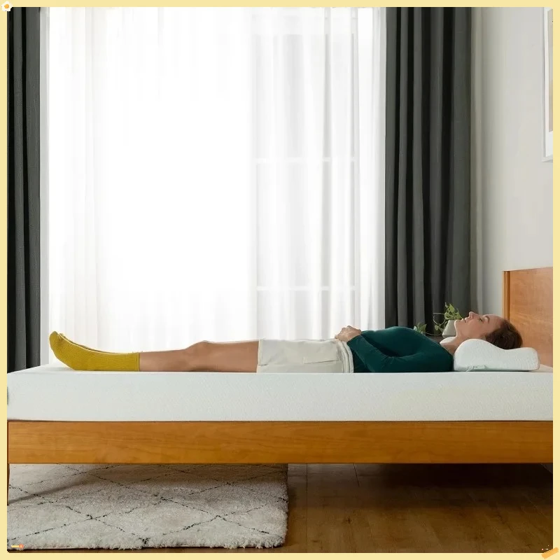 5 Inch Twin Green Tea Memory Foam Mattress, Fiberglass-Free Medium Firm Zoned Support for Back Pain, Guest Bed