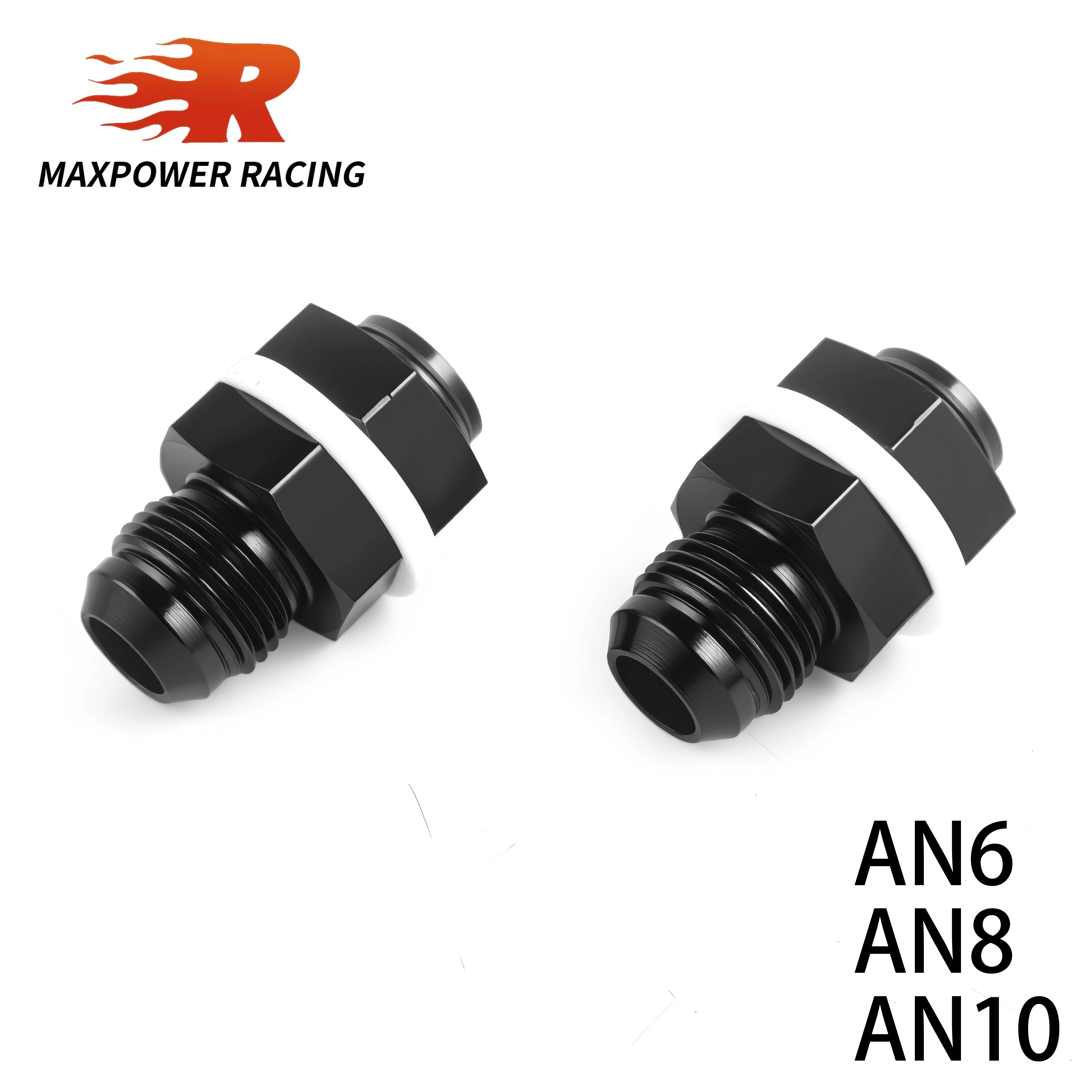 

2 PCS Auto Modification Parts Fuel Aluminum Connector AN6/AN8/AN10 Suitable for Fuel tank and Fuel Cell Partition Accessories
