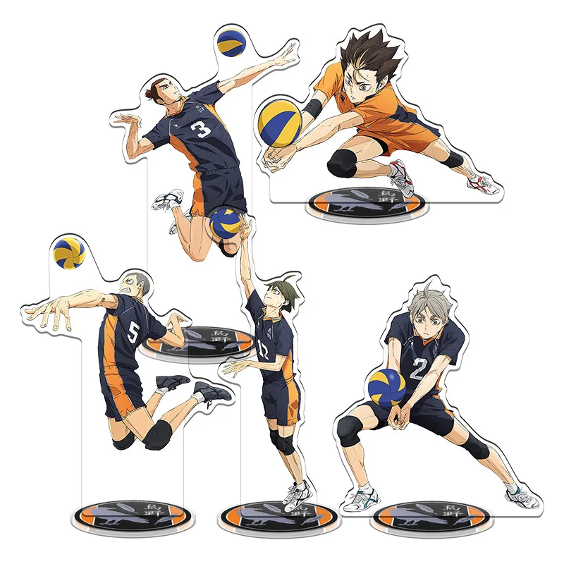 16cm Anime Haikyuu!! Figura teatro versione acrilico Stand The Dumpster Battle Statue Hinata Shouyou Ornament Hinata Figure Toys