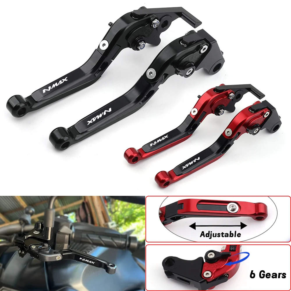 Per Yamaha Nmax 125 155 Nmax125 Nmax155 2015-2025 Pieghevole Allungabile Maniglia Freno Leva di Frizione Accessori Moto