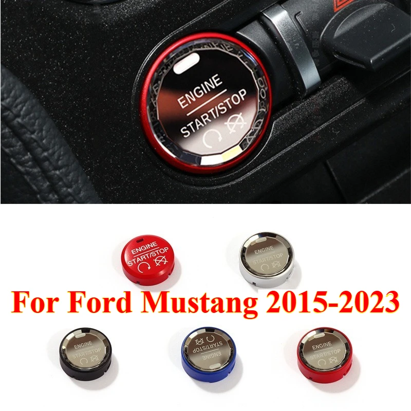 

1PCS Car Start Engine Stop Switch Ignition Button Replacement for Ford Mustang 2015-2023，Car Interior Accessories