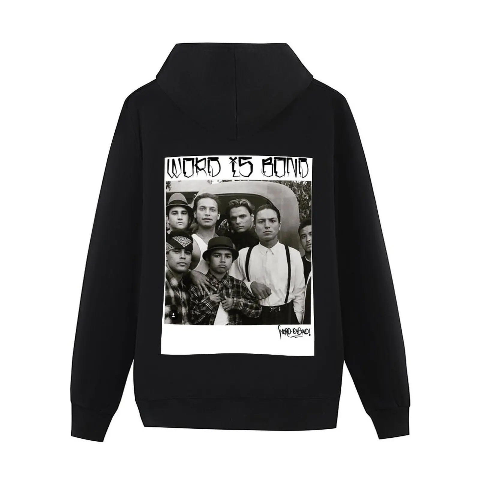 كلمة هي BOND - الدم في الدم خارج مزق هوديي الرجال ملابس الخريف ملابس الخريف الملابس الكورية الرجال البلوز هوديس #3