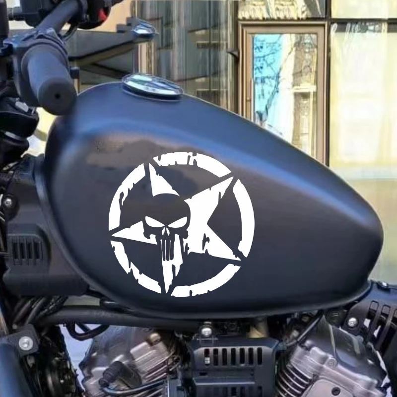 Black Vinyl Fuel Tank Decal Graphics Kit – Fits ZB50 Minibike & Monkey Bikes