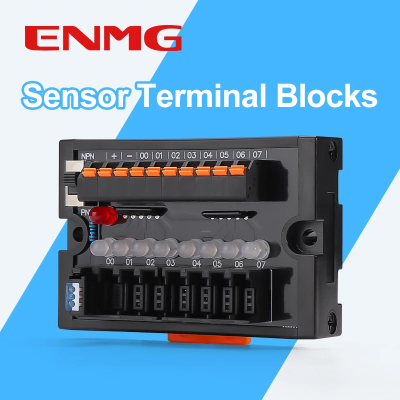 ENMG PLC Sensor Terminal Block ESTB Proximity Switch Distribution Row 2-wire 3-wire NPN/PNP both 4 8 12 32way No Strip Terminals