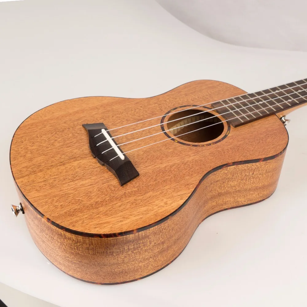 Ukulele Top Solid Acoustic Electric Concert Tenor 23 26 Inch Hawaiian Guitar Ukelele Mahogany 4 Strings Guitarra Black Edge Uke