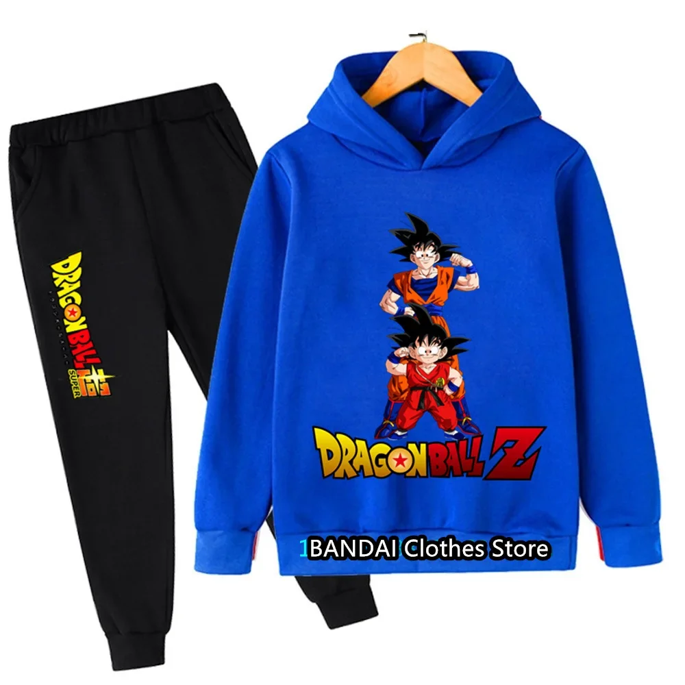 2025 New Anime Dragonball Hoodie Set Kids Boys Clothes Girls Clothing Anime Clothes Goku Hoodie Girls Sweatshirt Children 3-12y