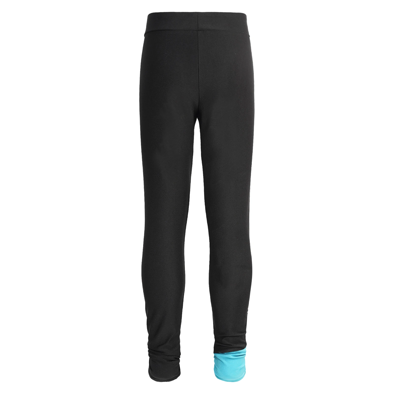 Child Figure Skating Gymnastics Dance Workout Pants Girls Ice Skating Leggings Kids Shiny Rhinestones Sheer Mesh Splice Trousers