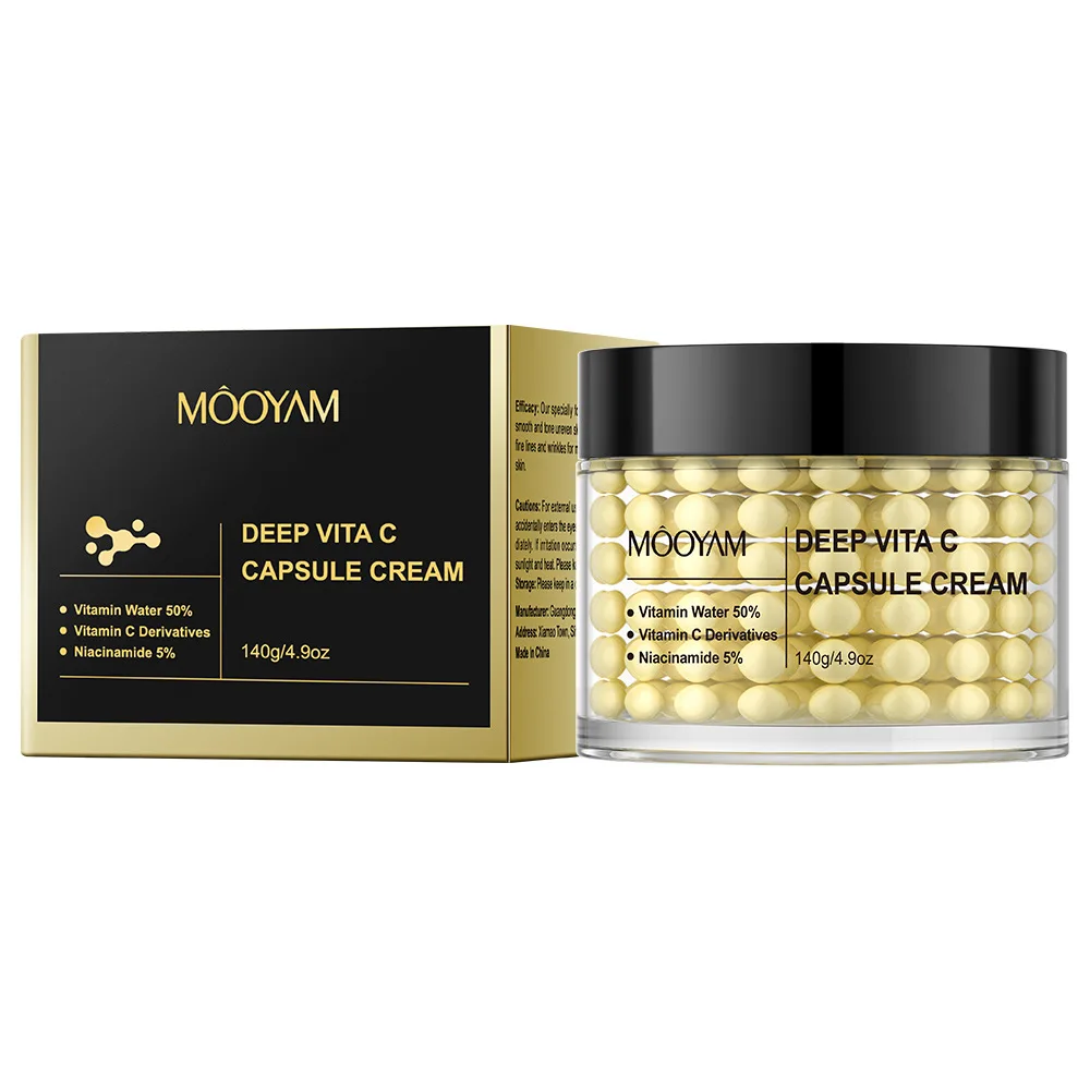 Deep VC Capsules Essence Cream Moisturizing Brightening Skin Tone Firming Anti-Wrinkle Fading Fine Line Capsules Filling Cream