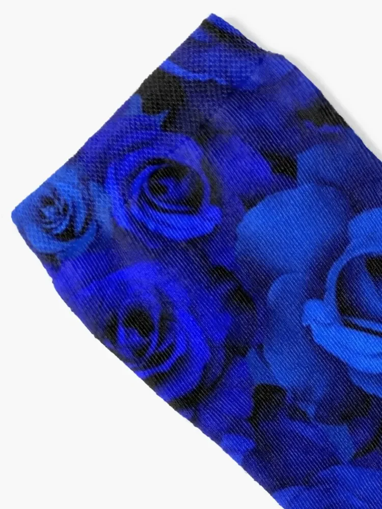 Blue Roses Socks warm winter designer brand Ladies Socks Men's