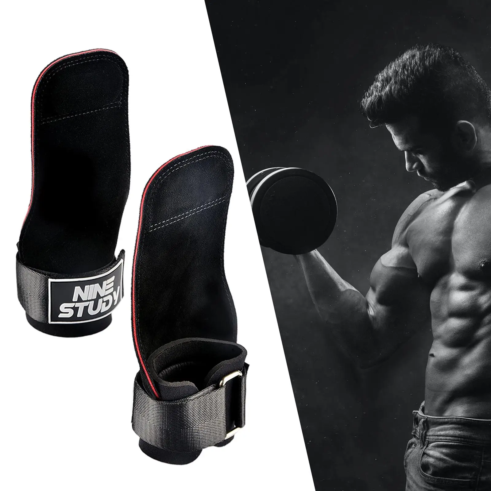 

Крючки для тяжелой атлетики, ручки, поддерживающие перчатки, силовые ремни на запястья для тренировок, становая тяга, силовые тренировки, бодибилдинг