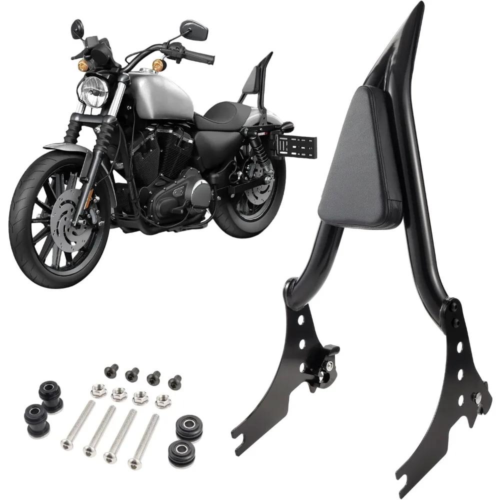 

Detachable Sissy Bar Passenger Rear Backrest For Harley Sportster XL883 XL1200 2004-2022, for Sportster 883, Sportster 1200, Sev
