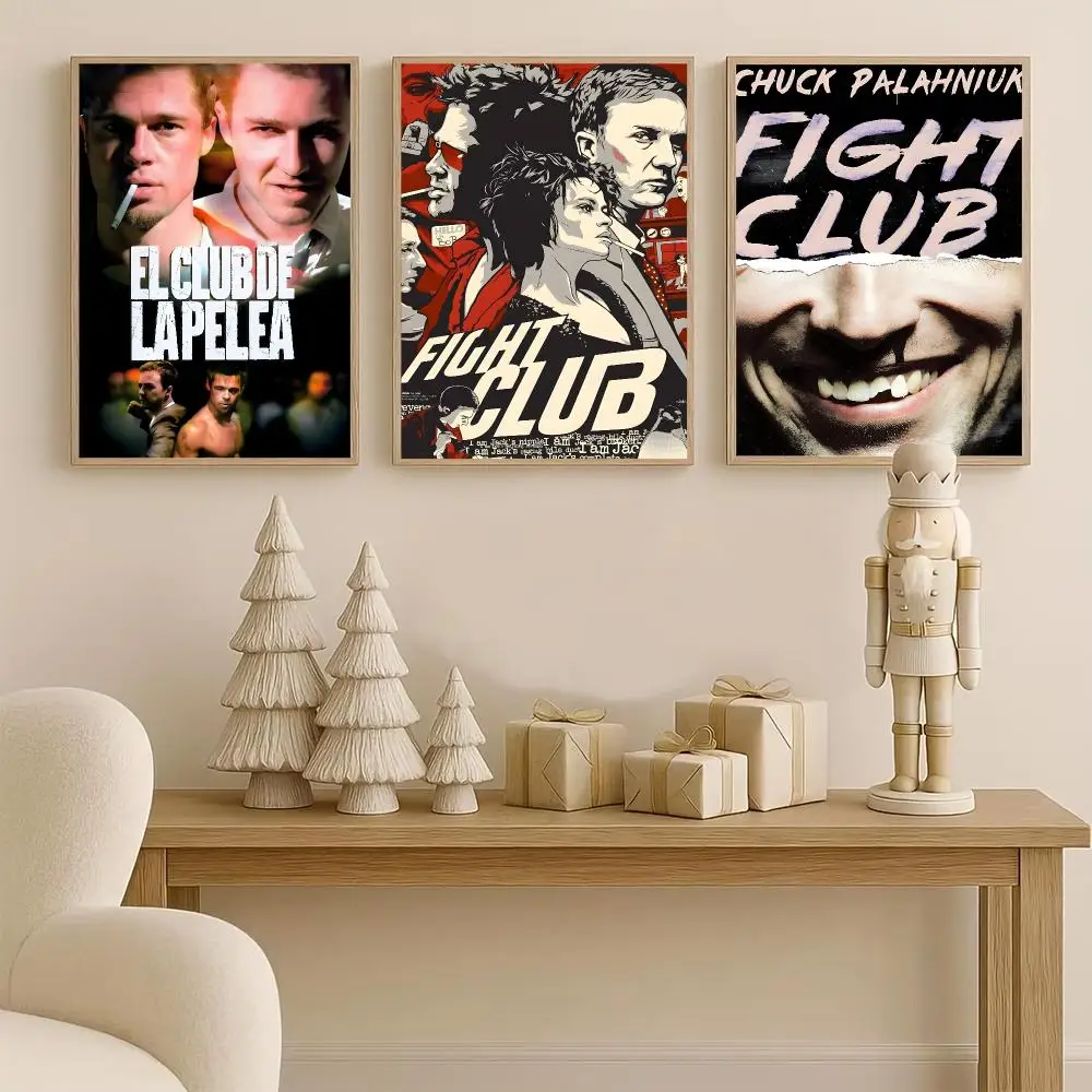 Movie F-Fight Club Poster Resistente al Agua Duradero para Decoracion de Pared en Cualquier Espacio