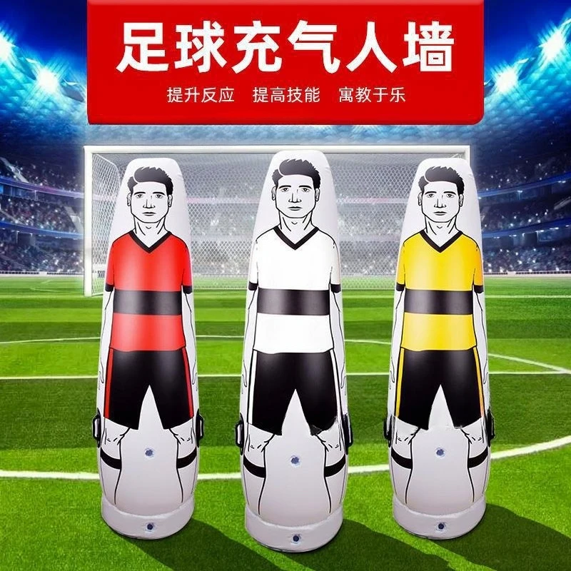 

2026 Inflatable Football Dummy Air Mannequin Soccer Defensive Training Tool - No Pump