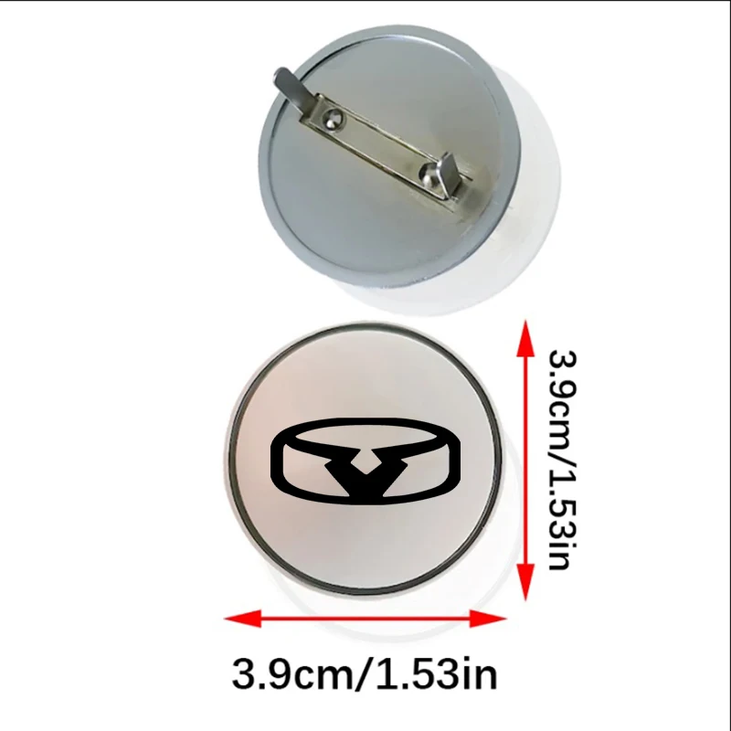 Car Carpet Round Metal Emblem Sticker Accessories For KAIYI AUTOX3 X5 E5 XUANJIE pro KUNLUN C3R COWIN Auto Styling