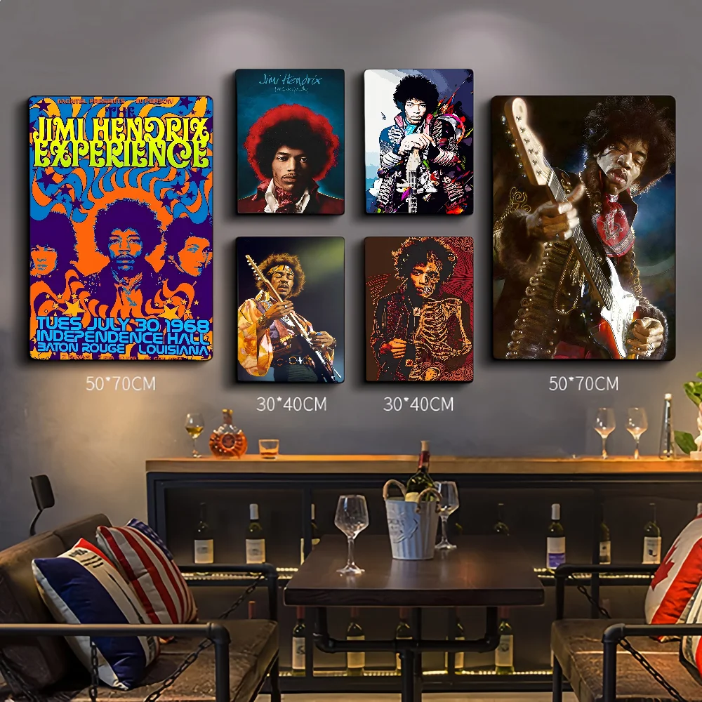 SINGER J-JIMI H-HENDRIX Classic Movie Posters HD Quality Poster Wall Art Painting Study Nordic Home Decor