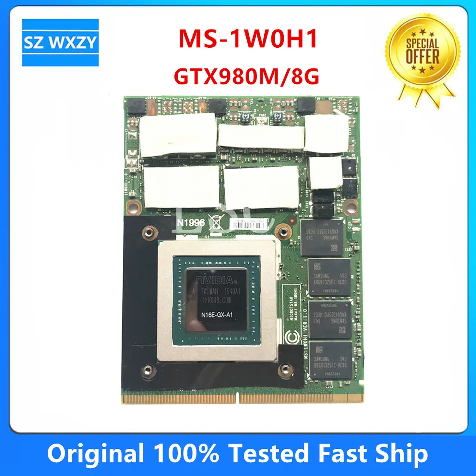 Original GTX980M GTX 980M Video Vga Graphics Card 4 8GB GDDR5 N16E