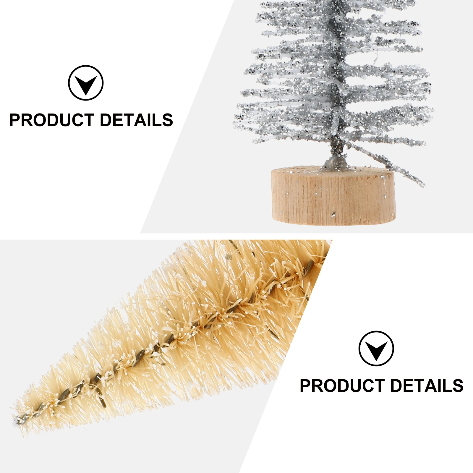 

48Pcs Mini Christmas Tree Decoration Creative Emulation Desktop Ornament for Home Office Table Pine Tree Christmas Supplies