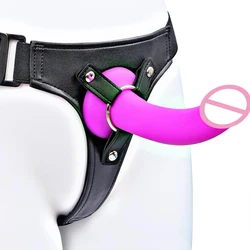 Realistic Penis Dildo Pants Strapon Harness Men Sex Toys Strap-on Dildo For Adult Women Lesbian Couples Flirting Strapon Erotic