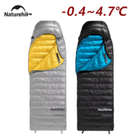 Naturehike CW400 Duck Down Sleeping Bags Camping Hooded Ultralight Winter Sleeping Bag Outdoor Travel Waterproof Sleeping Bags