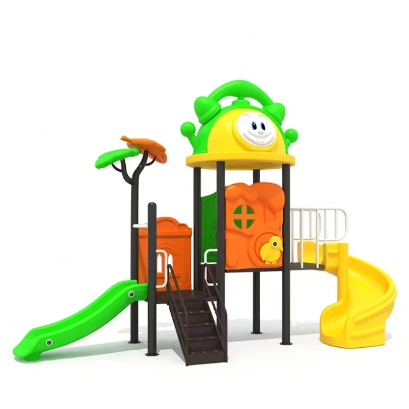 

Latest design Amusement park facilities outdoor play equipment for children Plastic Slide Kids Playground