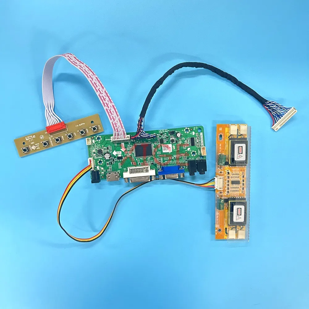 

LCD Driver Controller Board Fit M201P1-L01/L02/L03/L05 30Pin LVDS HDMI-Compatible VGA DVI 4CCFL Monitor Screen Kit DIY 1400*1050