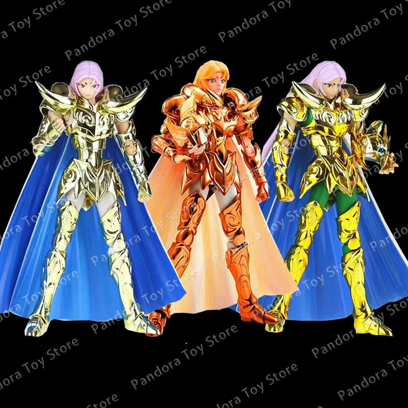 

In Stock Saint Seiya Myth Cloth Ex Aries Mu With Shion Head Grand Pope Gold/24k/Oce Knights Of The Zodiac Action Figure