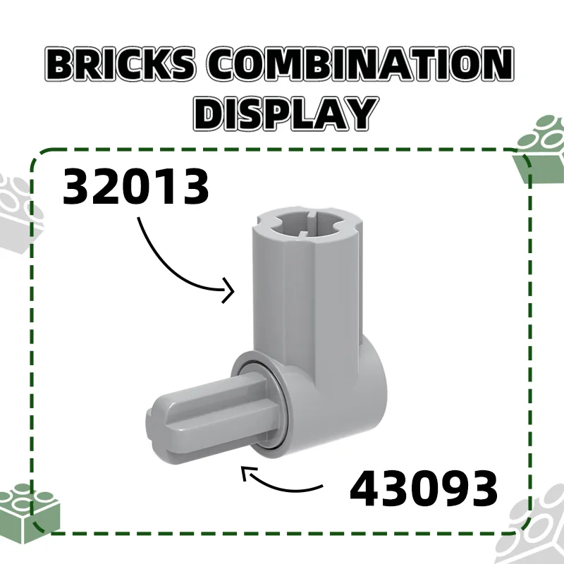 Wange526 Pz/lotto 43093 Asse Spille 1 Building Blocks MOC Accessori Tecnici Compatibile Con I Mattoni Giocattoli Per Bambini Confezione Regalo