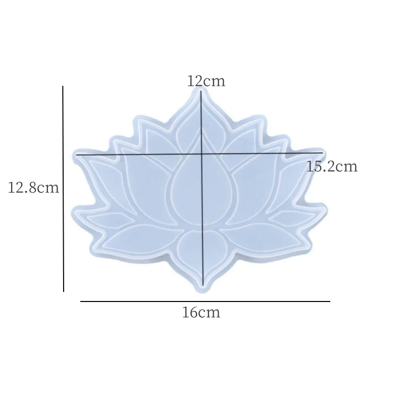 Lotus Flower Coaster Epoxy Resin Coaster Molds Lotus Resin Mould Resin Mat Crystal Epoxy Lotus Flower Molds Cup Mat Silicone Mo