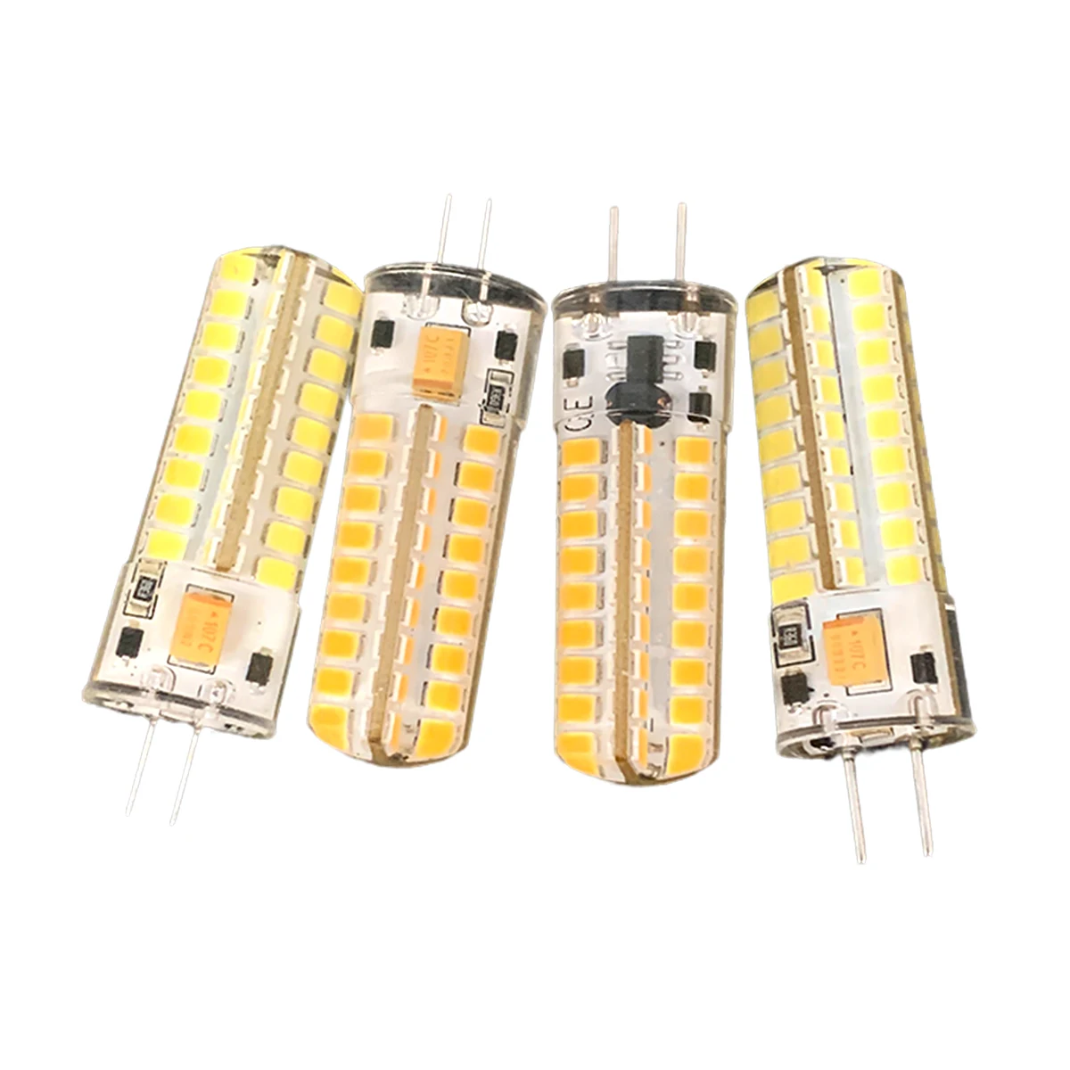 조광 가능 G4/gy6.35 Led 전구 7w 72led 12v 전구 옥수수 난방 덮개 3000k 투명등 생활 Smd2835 장식 스포트라이트