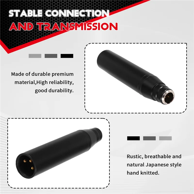 AT93-Power Adapter Cable For Condenser Microphones XLR Mini 3Pin To Male XLR, 48V For Mixers/Amplifiers