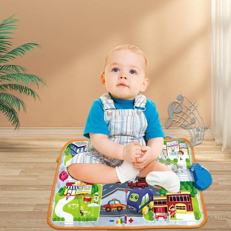 Kids Carpet Classroom Rug Musical Early Learning Traffic Carpet Battery Powered Road Rug KidsRugs Play Carpet Hand-Eye