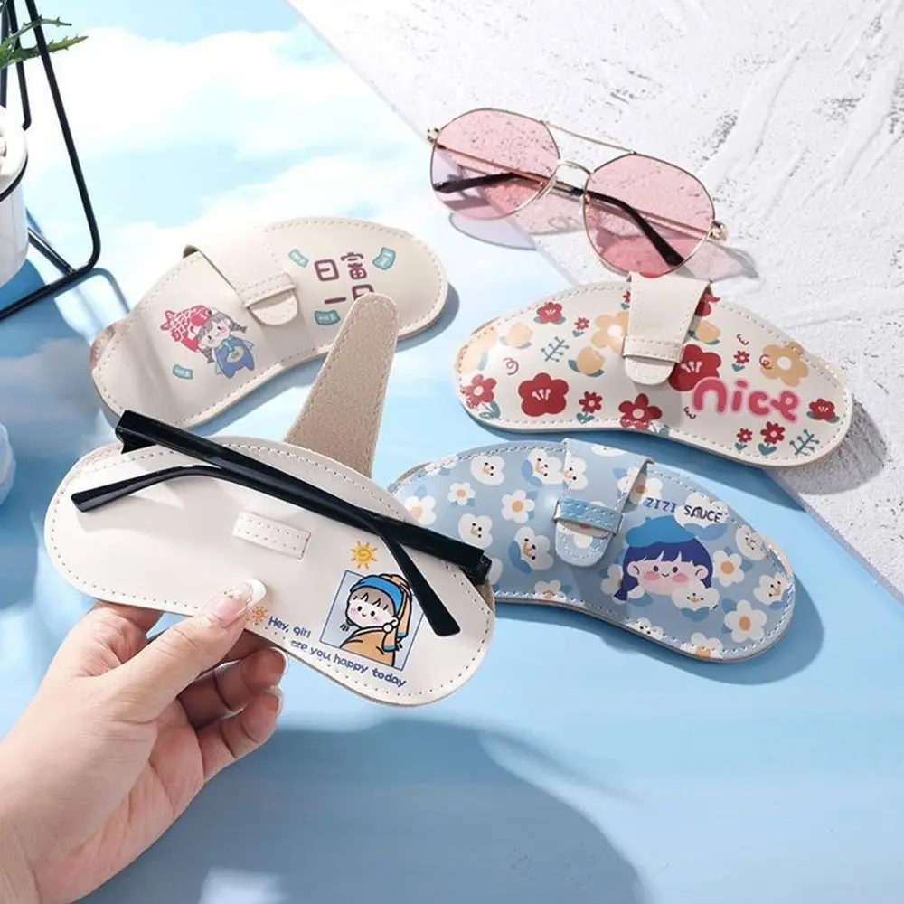 

PU Leather Sunglasses Storage Bag Solid Color Durable Hanging Sunglasses Portable SunGlasses Holder Eyewear Accessories