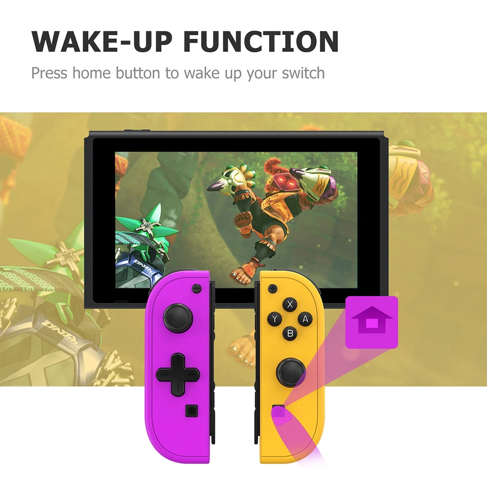 무선 블루투스 컨트롤러 게임패드, N 스위치용 핸들 그립 컨트롤러, 게임 스위치용 조이스틱 컨트롤