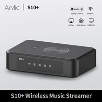 Arylic S10 + Streamer de música inalámbrico Jack de 3,5mm Aux Receptor de Audio Bluetooth para PC Adaptador de conector de Audio AUX inalámbrico para Multiroom