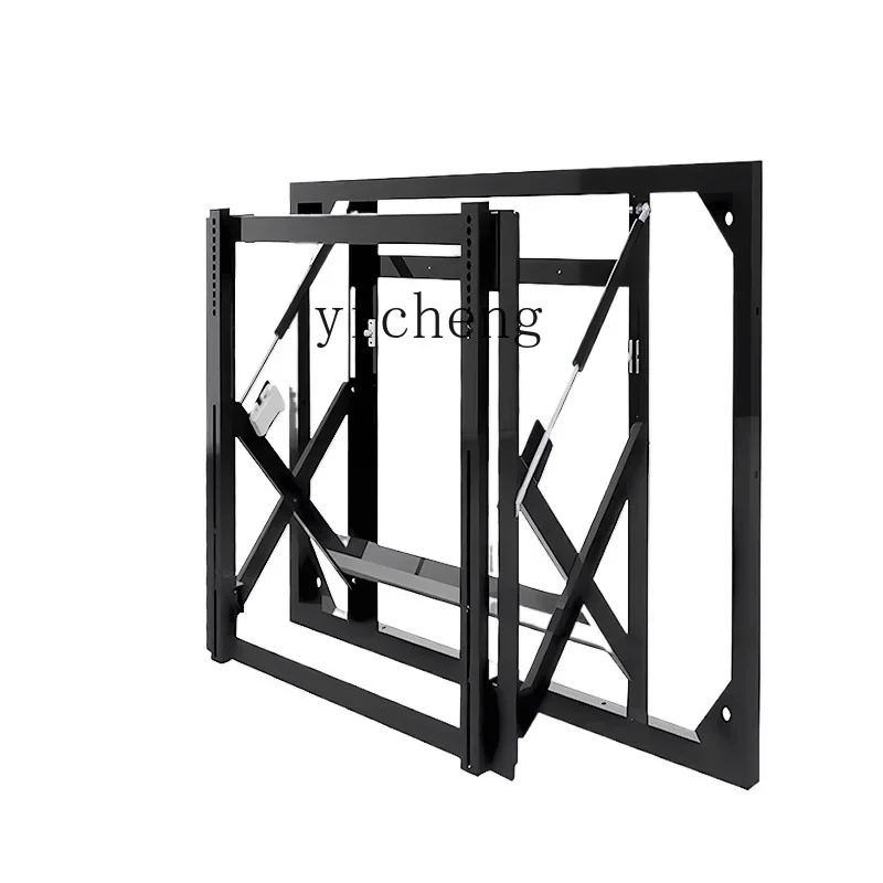 

splicing screen front maintenance hydraulic bracket advertising monitoring display screen telescopic built-in 55-inch shelf