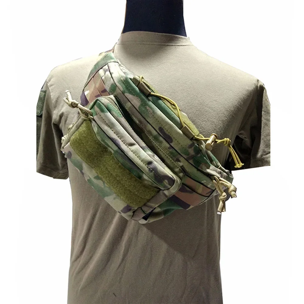 Outdoor Sports Triangular Crossbody Bumbag Multifunction Waist Pack for Riding Hiking Jogging