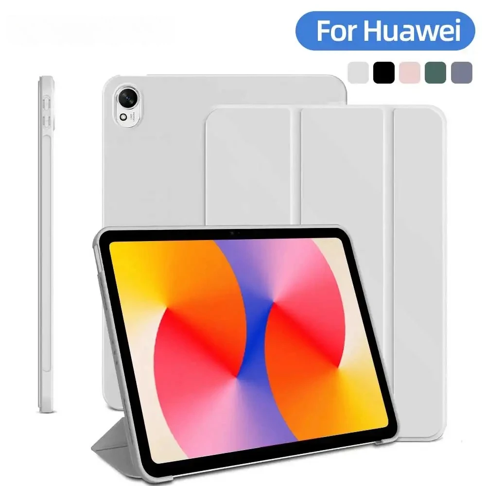 

For Huawei MatePad 11.5 Cases 2025 11.5inch TXZ-W09 Trifold Stand TPU Soft Back Tablet Case For Huawei MatePad SE 11 Cover 2024