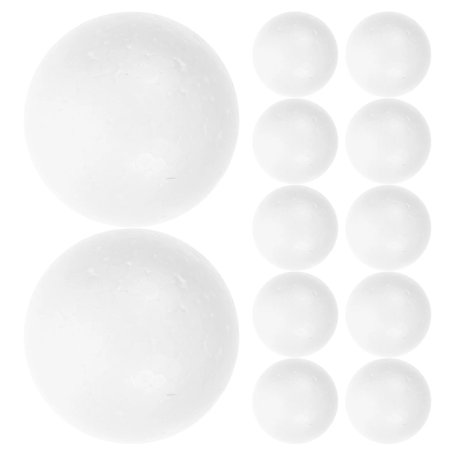 12 Pcs Foam Hemisphere Blank Half Ball Decorations for Crafts Semicircular Balls Party DIY Ornament